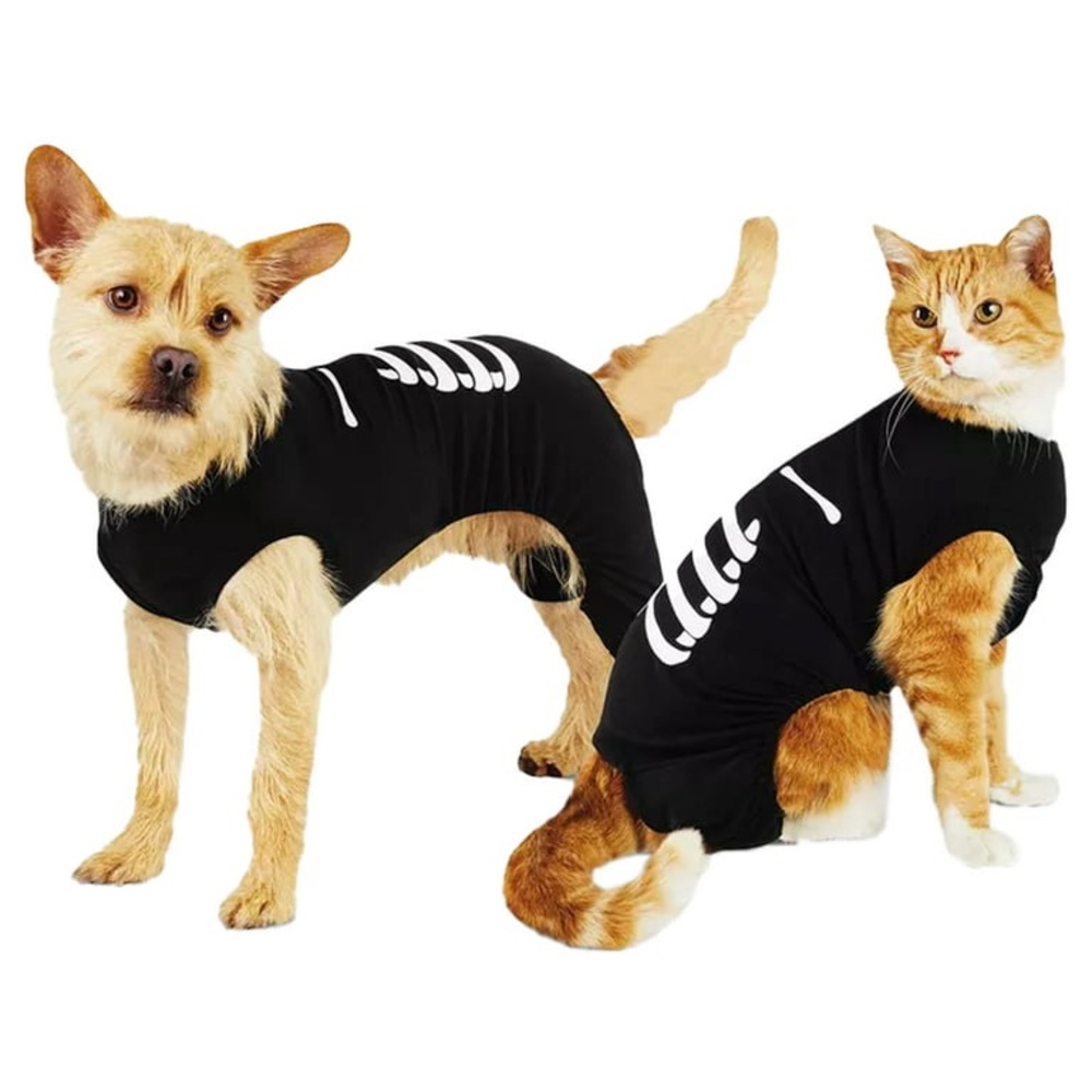 Hyde & EEK! Boutique Halloween Skeleton Matching Family Dog and Cat Pajama-Large